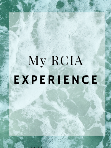 My RCIA Experience