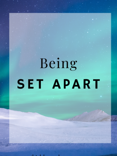 Being Set Apart